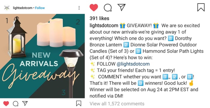 Lightsdotcom Giveaway